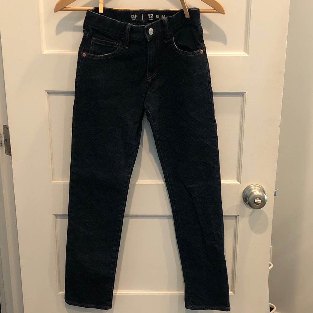 Gap Dark Denim Kids Slim Jeans